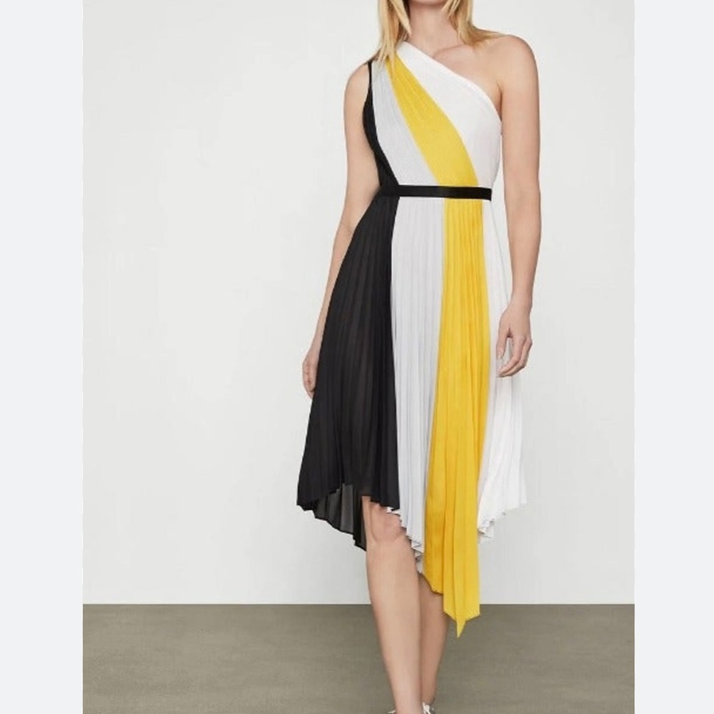 BCBGMAXMAZRIA PLEATED midi dress WORN ONCE